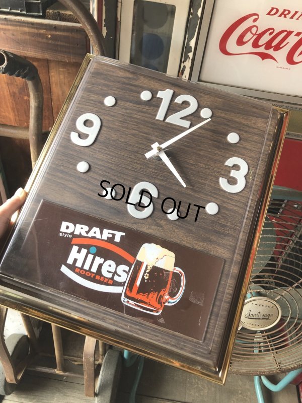 画像1: Vintage Hires Root Beer Advertising Store Display Wall Clock Sign (R566)