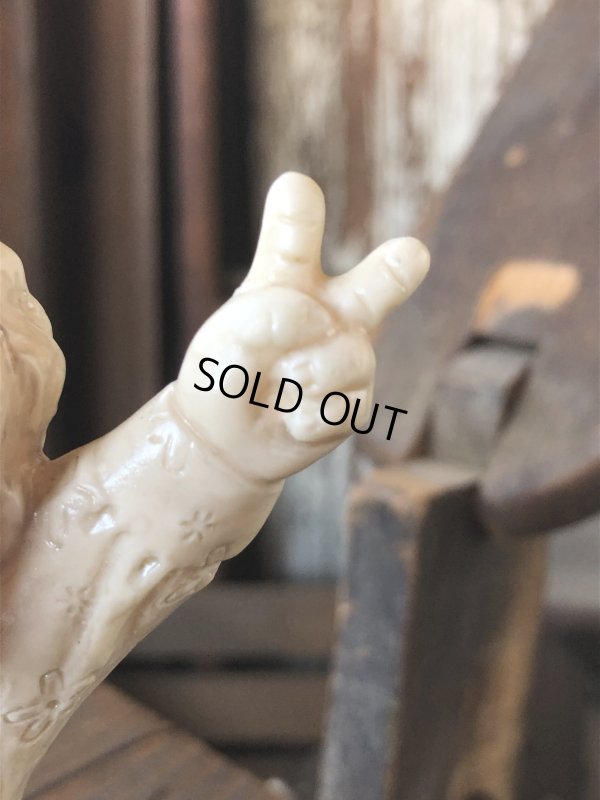 画像8: Vintage R&W BERRIES Co " PEACE " Hippie Grinning Figurine Message Doll (R567) 