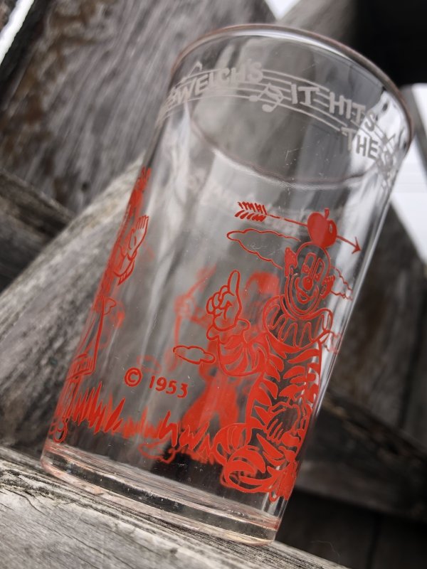 画像9: 50s Vintage Howdy Doody Welch's Juice Advertising Glass (R569)