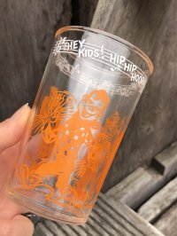50s Vintage Howdy Doody Welch's Juice Advertising Glass (R568)