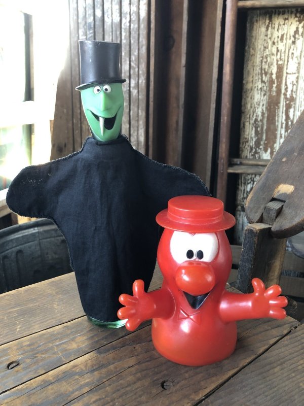 画像1: 60s General Foods Jell-O Advertising MR. WIGGLE & SWEET TOOTH SAM Hand Puppets (R567)