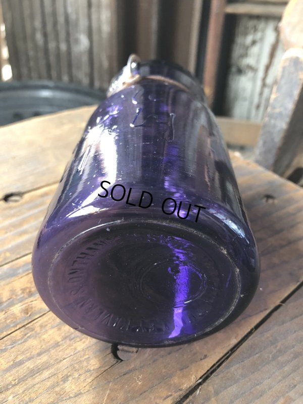 画像6: 10s Era Antique Purple Glass Jar (R573)