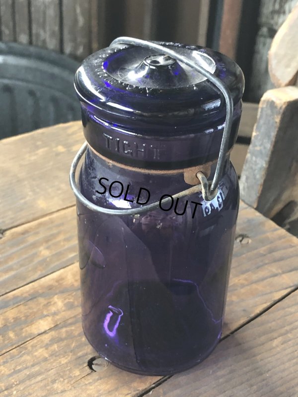 画像3: 10s Era Antique Purple Glass Jar (R572)