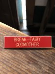 画像2: Vintage Fast Food Restaurant Employee Crew Name Tag Badge " BREAK - FAIRY GODMOTHER "(R570) (2)