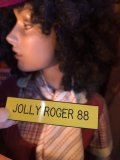 Vintage Fast Food Restaurant Employee Crew Name Tag Badge " JOLLY ROGER 88 "(R571)