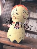 60s Vintage Moody Mary Sad Happy Bored Furious 4 Sided Plush Doll (R583)
