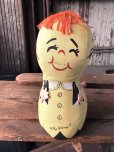 画像8: 60s Vintage Moody Mary Sad Happy Bored Furious 4 Sided Plush Doll (R583)