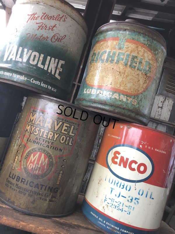 画像9: Vintage Motor Gas Oil 5 Gallon Can ENCO (R584) 