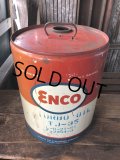Vintage Motor Gas Oil 5 Gallon Can ENCO (R584) 