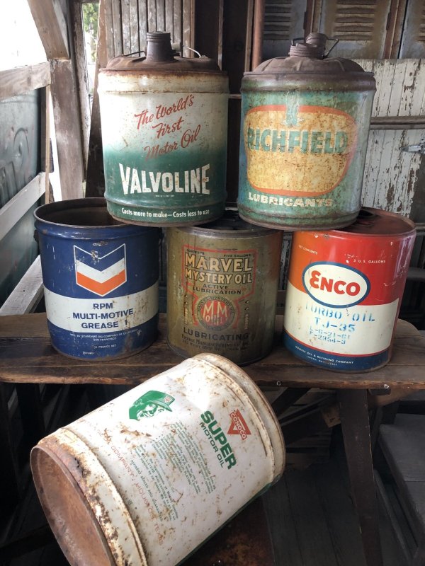 画像12: Vintage Motor Gas Oil 5 Gallon Can VALVOLINE (R586) 