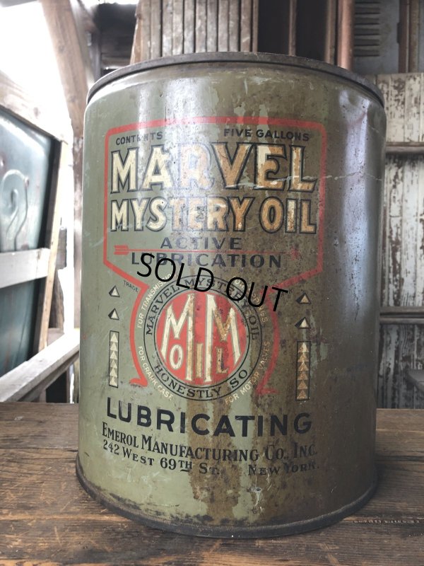 画像1: Vintage Motor Gas Oil 5 Gallon Can MARVEL MYSTERY (R585) 