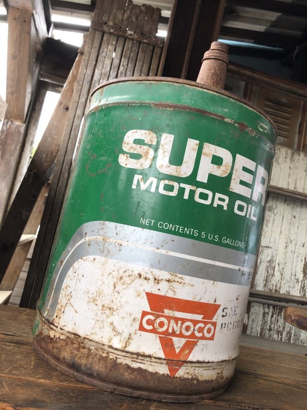 画像12: Vintage Motor Gas Oil 5 Gallon Can CONOCO (R589)