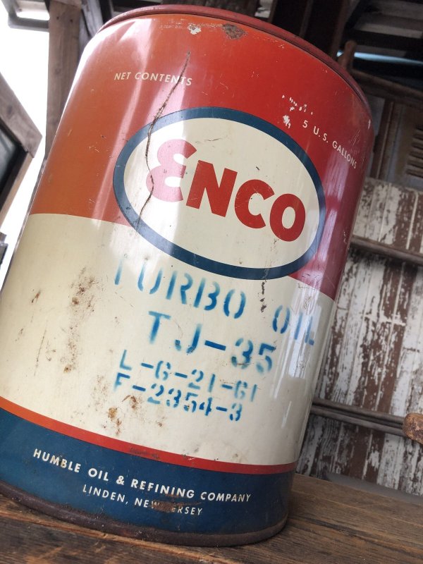 画像8: Vintage Motor Gas Oil 5 Gallon Can ENCO (R584) 