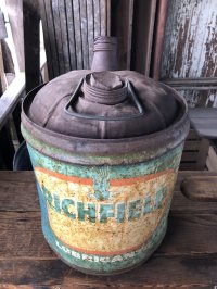 Vintage Motor Gas Oil 5 Gallon Can RICHFIELD (R588) 