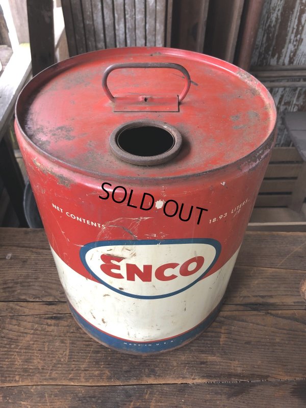 画像4: Vintage Motor Gas Oil 5 Gallon Can ENCO (R584) 