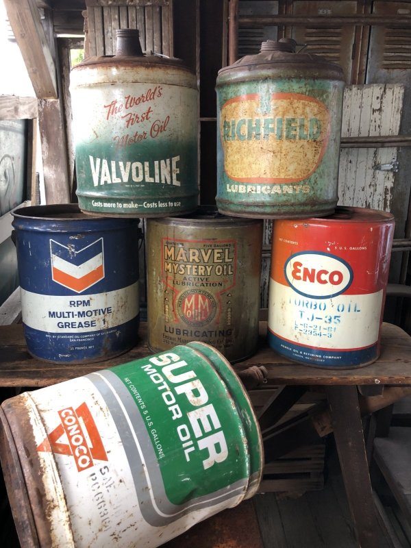 画像16: Vintage Motor Gas Oil 5 Gallon Can CHEVRON (R587) 
