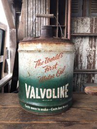 Vintage Motor Gas Oil 5 Gallon Can VALVOLINE (R586) 
