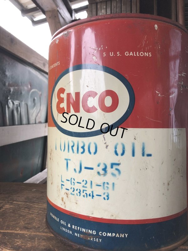 画像2: Vintage Motor Gas Oil 5 Gallon Can ENCO (R584) 
