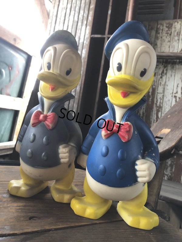 画像10: 50s Vintage Disney Sun Rubber Donald Duck Doll 26cm (R592)