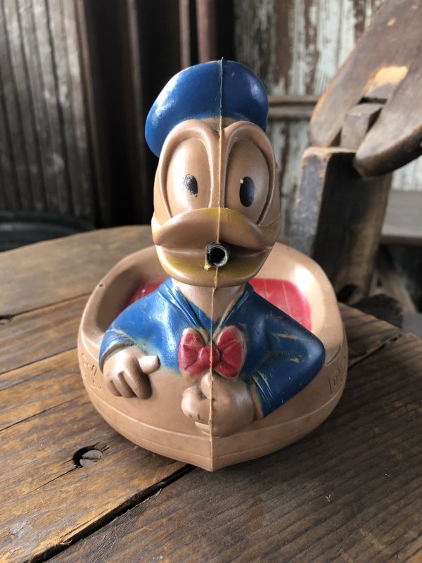 画像1: 50s Vintage Disney Sun Rubber Donald Duck Soap Dish (R593)