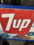 画像4: Vintage 7UP Soda Peter Max Floral Cardboard Store Sign w/Frame (R608)