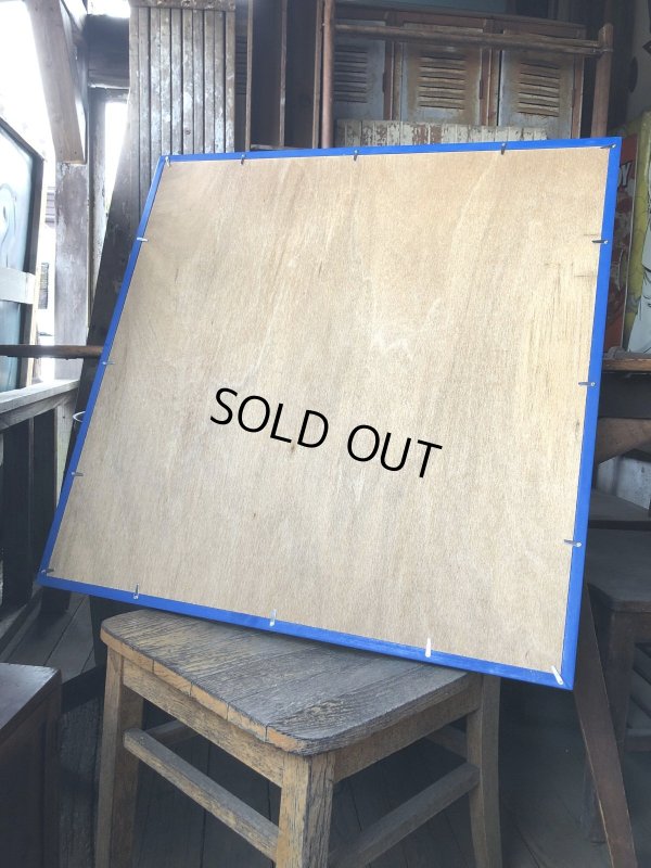 画像24: Vintage 7UP Soda Peter Max Floral Cardboard Store Sign w/Frame (R608)