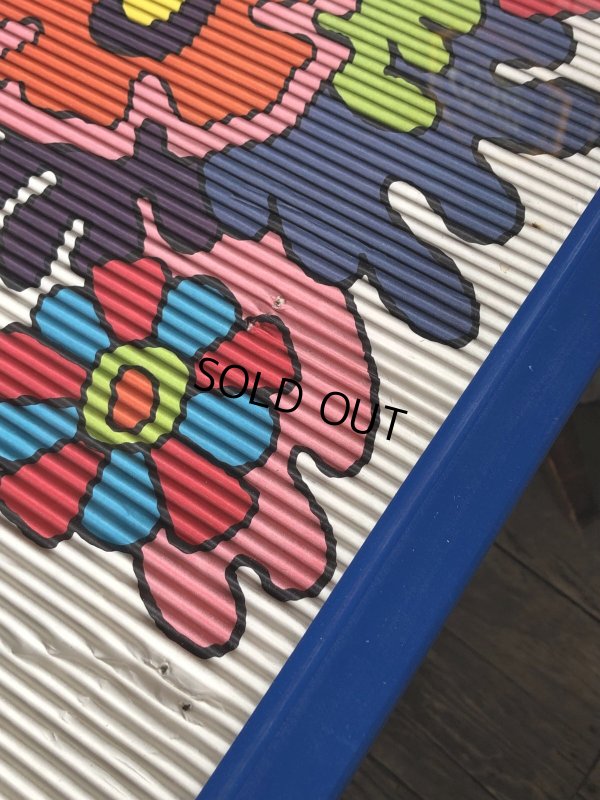 画像15: Vintage 7UP Soda Peter Max Floral Cardboard Store Sign w/Frame (R608)