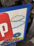 画像3: Vintage 7UP Soda Peter Max Floral Cardboard Store Sign w/Frame (R608)