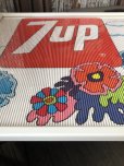 画像6: Vintage 7UP Soda Peter Max Floral Cardboard Store Sign w/Frame (R609)