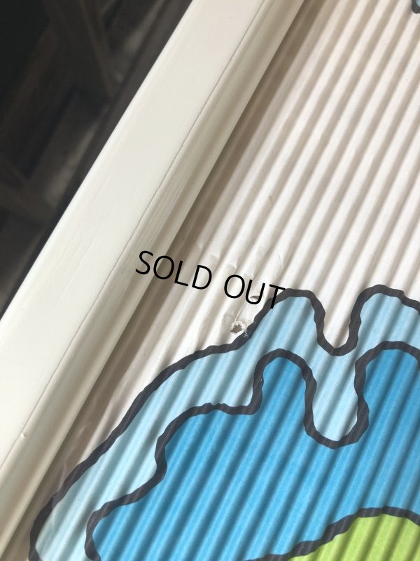 画像14: Vintage 7UP Soda Peter Max Floral Cardboard Store Sign w/Frame (R609)