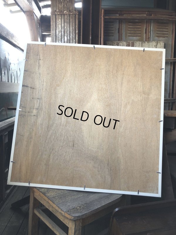 画像17: Vintage 7UP Soda Peter Max Floral Cardboard Store Sign w/Frame (R609)