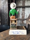 画像4: 70s Vintage Advertising JIM BEAM Bourbon Whiskey Cowgirl Counter Display Statue (R613)