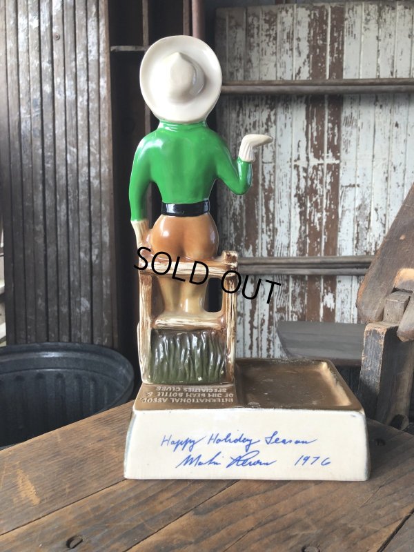 画像4: 70s Vintage Advertising JIM BEAM Bourbon Whiskey Cowgirl Counter Display Statue (R613)