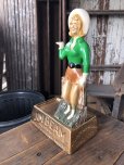 画像5: 70s Vintage Advertising JIM BEAM Bourbon Whiskey Cowgirl Counter Display Statue (R613)