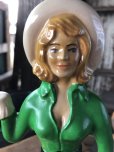 画像9: 70s Vintage Advertising JIM BEAM Bourbon Whiskey Cowgirl Counter Display Statue (R613)
