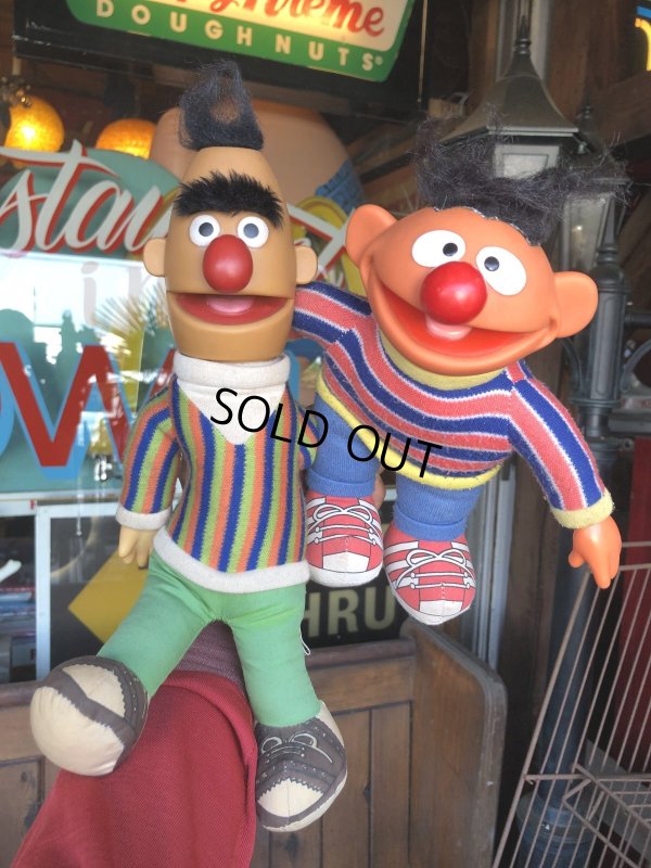 画像12: 80s Vintage Applause SESAME STREET Ernie ＆ Bert Doll Set (R614)