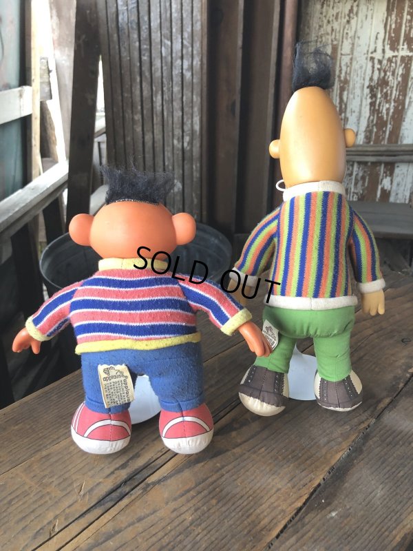 画像3: 80s Vintage Applause SESAME STREET Ernie ＆ Bert Doll Set (R614)