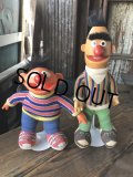 80s Vintage Applause SESAME STREET Ernie ＆ Bert Doll Set (R614)