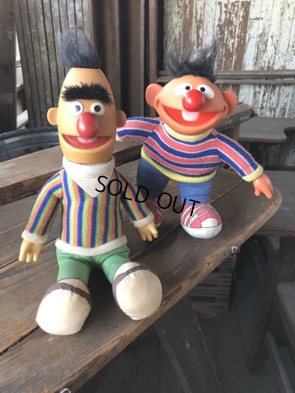 画像9: 80s Vintage Applause SESAME STREET Ernie ＆ Bert Doll Set (R614)