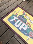 画像12: Vintage 7UP WET UN WiLD Green Bottle Submarine w/Frame 150cm x 82cm Big Size (R616)