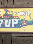 画像11: Vintage 7UP WET UN WiLD Green Bottle Submarine w/Frame 150cm x 82cm Big Size (R616)