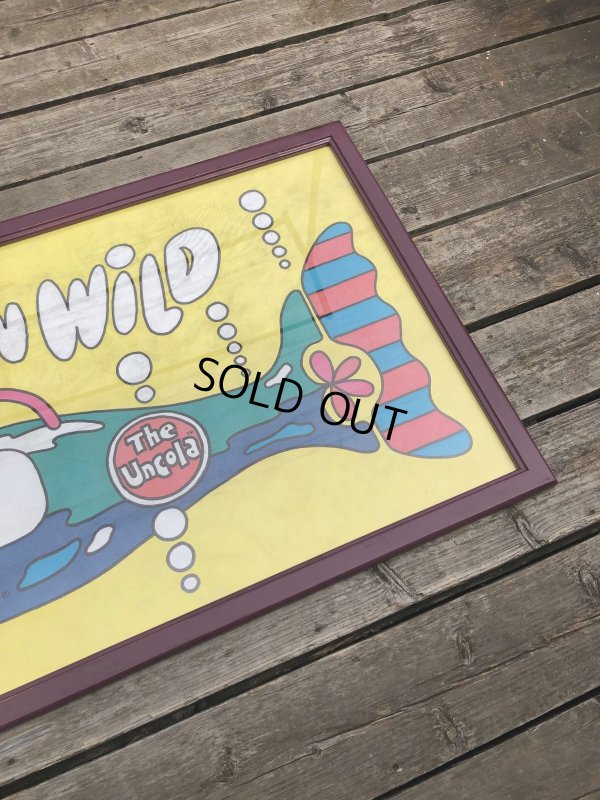 画像10: Vintage 7UP WET UN WiLD Green Bottle Submarine w/Frame 150cm x 82cm Big Size (R616)