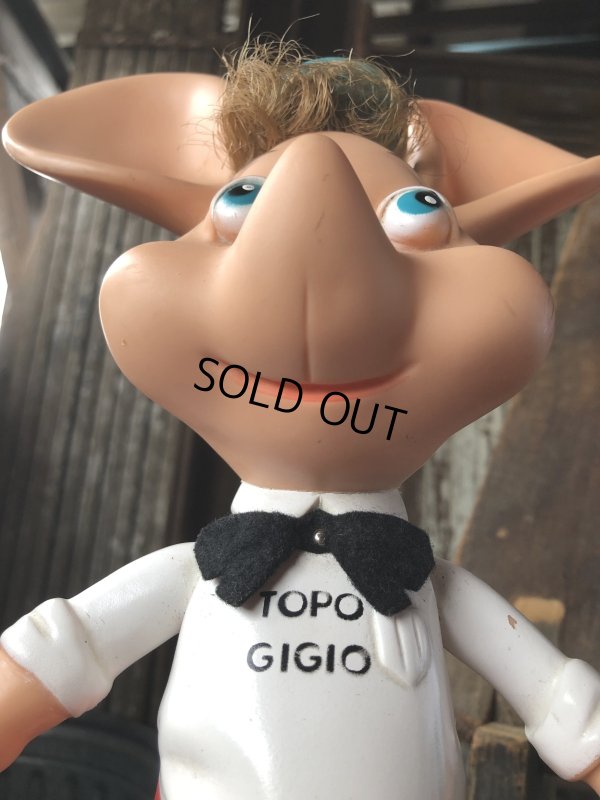 画像10: 60s Vintage Topo Gigio Vinyl Doll w/Bow Tie (R624)