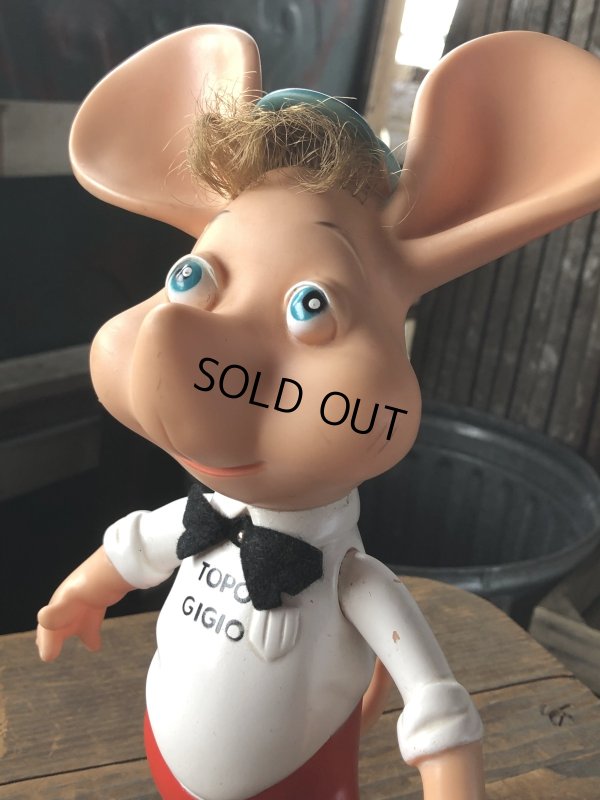 画像9: 60s Vintage Topo Gigio Vinyl Doll w/Bow Tie (R624)