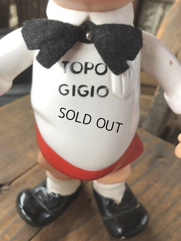 画像6: 60s Vintage Topo Gigio Vinyl Doll w/Bow Tie (R624)