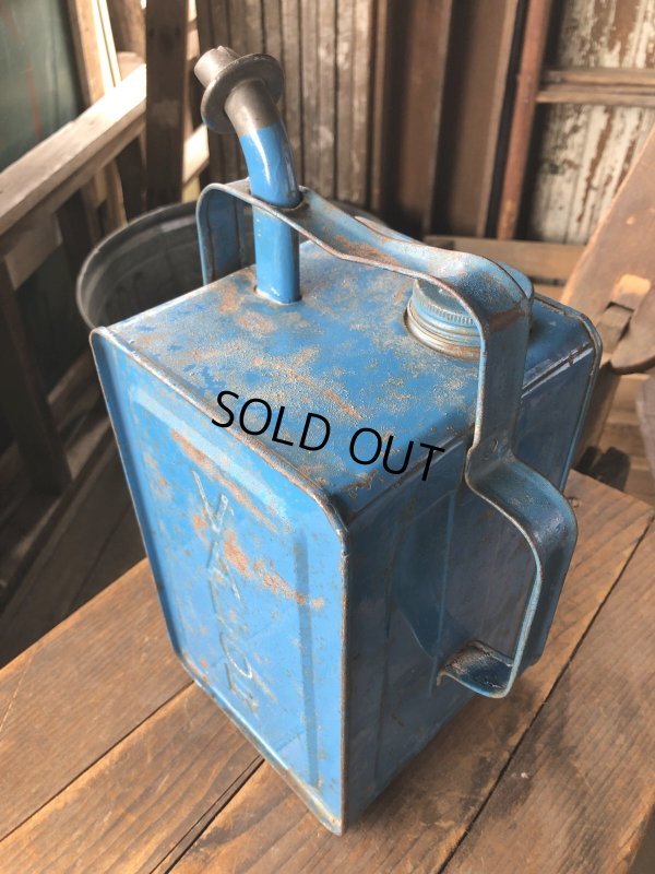 画像4: 50s Vintage ESSO Blue Valor Paraffin Can (R628) 
