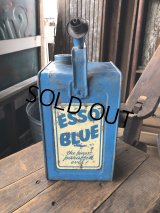 50s Vintage ESSO Blue Valor Paraffin Can (R628) 