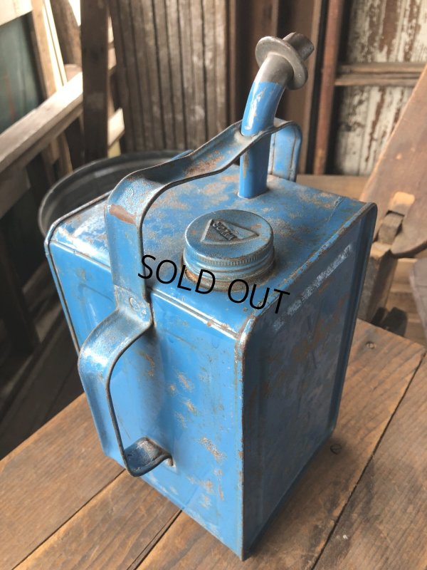 画像6: 50s Vintage ESSO Blue Valor Paraffin Can (R628) 