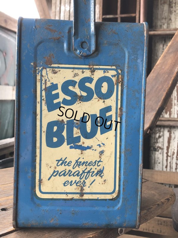 画像10: 50s Vintage ESSO Blue Valor Paraffin Can (R628) 
