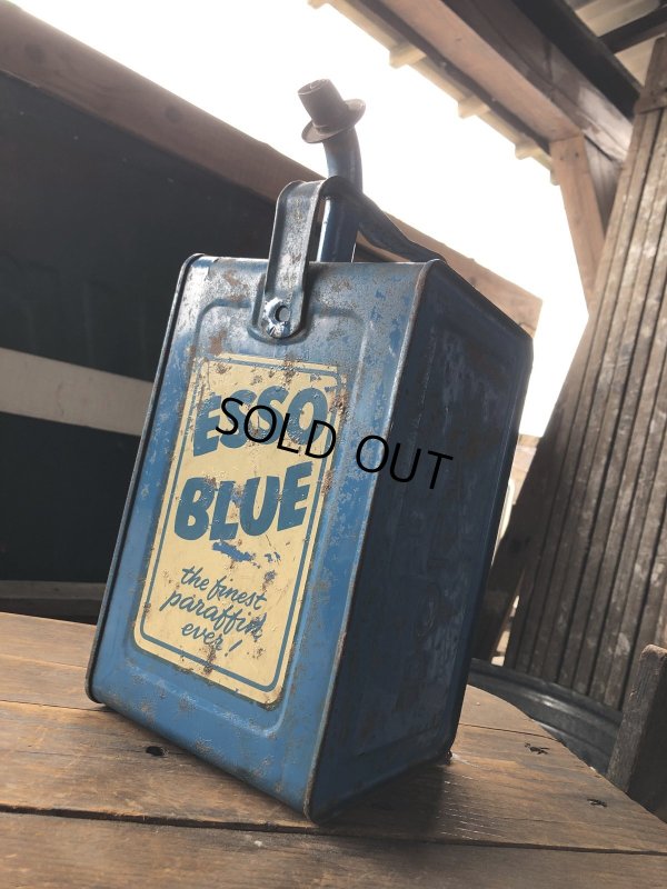 画像21: 50s Vintage ESSO Blue Valor Paraffin Can (R628) 